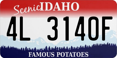 ID license plate 4L3140F