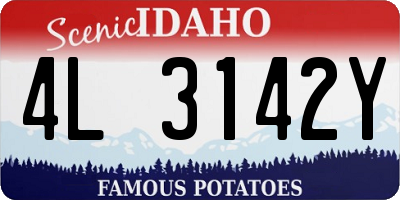 ID license plate 4L3142Y