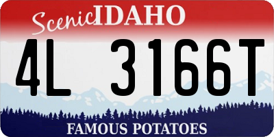ID license plate 4L3166T