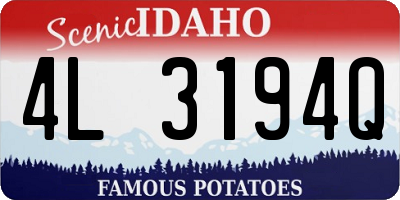 ID license plate 4L3194Q