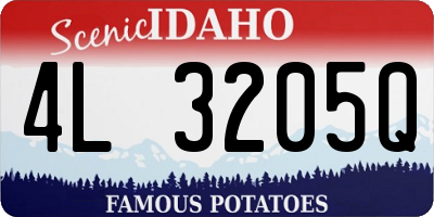 ID license plate 4L3205Q