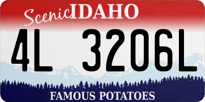 ID license plate 4L3206L