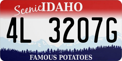 ID license plate 4L3207G