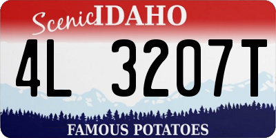 ID license plate 4L3207T