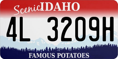 ID license plate 4L3209H
