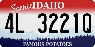 ID license plate 4L3221Q