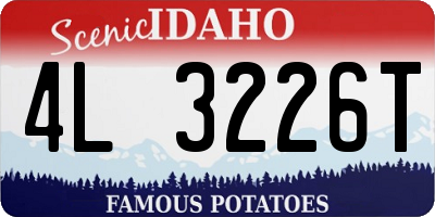 ID license plate 4L3226T