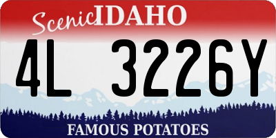 ID license plate 4L3226Y