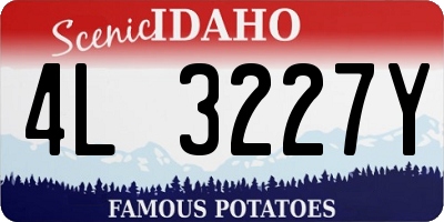 ID license plate 4L3227Y