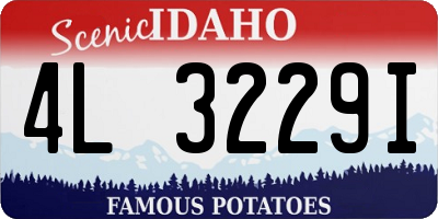 ID license plate 4L3229I
