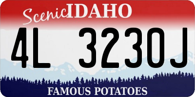 ID license plate 4L3230J