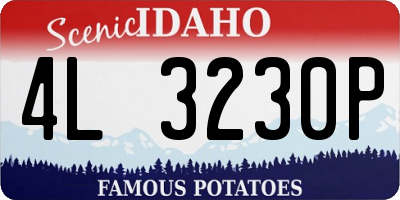 ID license plate 4L3230P