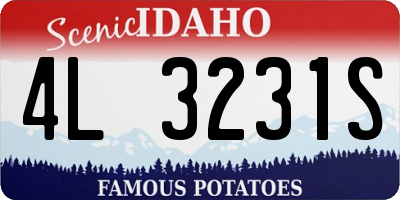 ID license plate 4L3231S