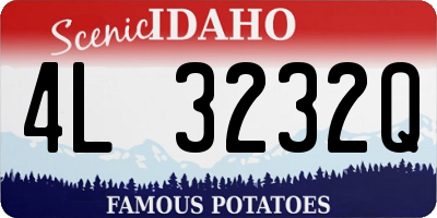 ID license plate 4L3232Q