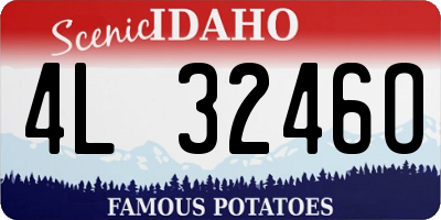 ID license plate 4L3246O