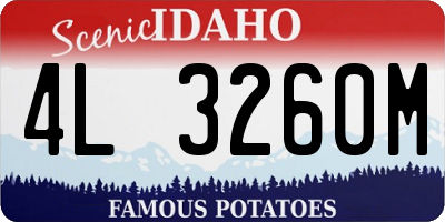 ID license plate 4L3260M