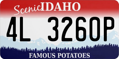 ID license plate 4L3260P