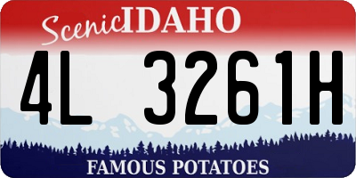 ID license plate 4L3261H