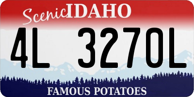 ID license plate 4L3270L