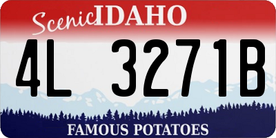 ID license plate 4L3271B