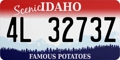 ID license plate 4L3273Z