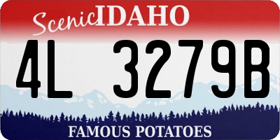 ID license plate 4L3279B