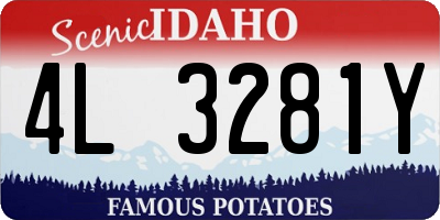 ID license plate 4L3281Y