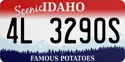 ID license plate 4L3290S