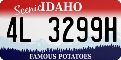 ID license plate 4L3299H