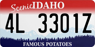 ID license plate 4L3301Z