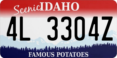 ID license plate 4L3304Z