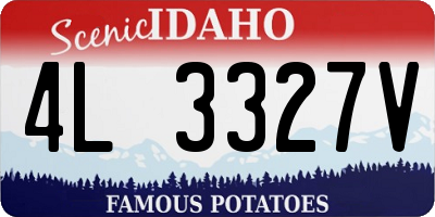 ID license plate 4L3327V