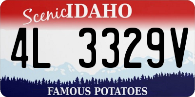 ID license plate 4L3329V