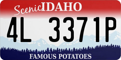 ID license plate 4L3371P