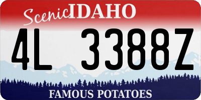 ID license plate 4L3388Z