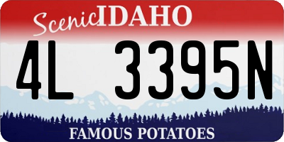 ID license plate 4L3395N