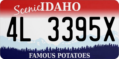 ID license plate 4L3395X