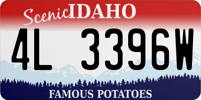 ID license plate 4L3396W