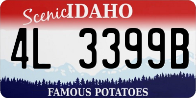 ID license plate 4L3399B
