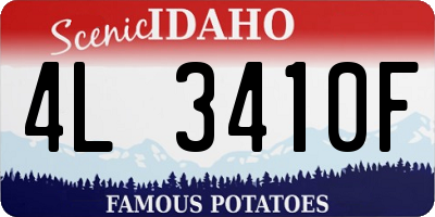 ID license plate 4L3410F