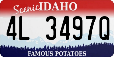 ID license plate 4L3497Q