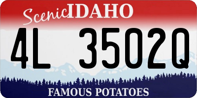 ID license plate 4L3502Q