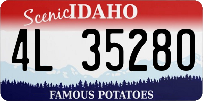 ID license plate 4L3528O
