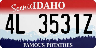 ID license plate 4L3531Z