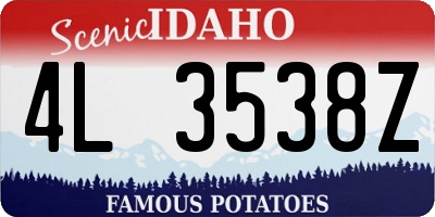 ID license plate 4L3538Z