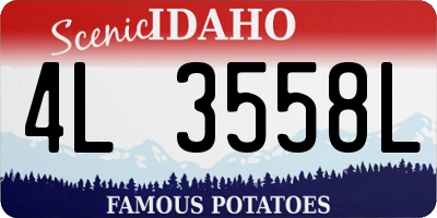 ID license plate 4L3558L