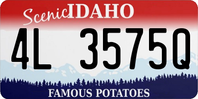 ID license plate 4L3575Q