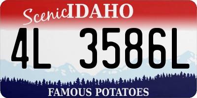 ID license plate 4L3586L