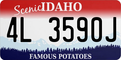 ID license plate 4L3590J