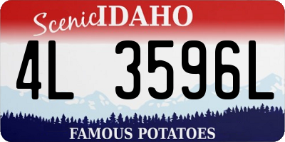 ID license plate 4L3596L